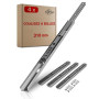 LouMaxx Lot de 4 glissières pour tiroir (2 paire) rails coulissants 310 mm 17 mm rainure - coulisse à bille facile à installer