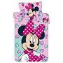 Disney Minnie Mouse Parure de lit pour bébé avec housse de couette de 100 x 135 cm et taie d'oreiller de 40 x 60 cm