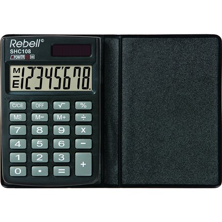 REBELL re de shc108 Écran LCD calculatrice à 8 chiffres