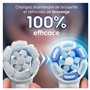 Oral-B Lot De 10 Brossettes De Rechange Ultimate Clean, AUTHENTIQUES, Blanches, Brossage En Profondeur, Elimination De La Plaque