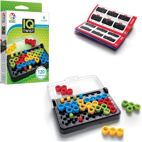 Smart Games - SG 488 - Jeu de Société - IQ - Twist - 120 Défis