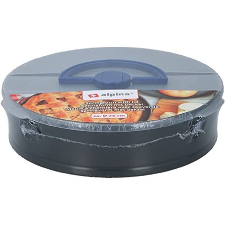 alpina Moule à charnière - Ø 26 cm - Revêtement antiadhésif - avec couvercle