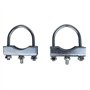 ProPlus Lot de 2 étriers en U ronds 60/70 mm pour collier de serrage