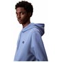 Calvin Klein 400Gsm Terry Badge Hoodie Lv04Rc274G Sweatshirts, Blue (Dull Nile Blue), S Homme