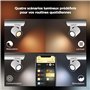 Philips Hue White & Color Ambiance Plafonnier Argenta avec trois spots, spots LED graduables pour le système d'éclairage Hue, co