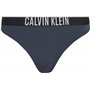 Calvin Klein Bas de Bikini Femme Bikini Slip, Bleu (India Ink), XL