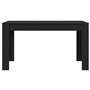 vidaXL Table de Salle à Manger en chêne Noir 140x74,5x76 cm en Bois d'ingénierie