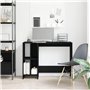 vidaXL Bureau Noir Chêne 102,5x35x75 cm en Bois d'ingénierie