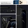 Spigen Rugged Armor Coque pour iPhone 12 et iPhone 12 Pro - Noir Mat