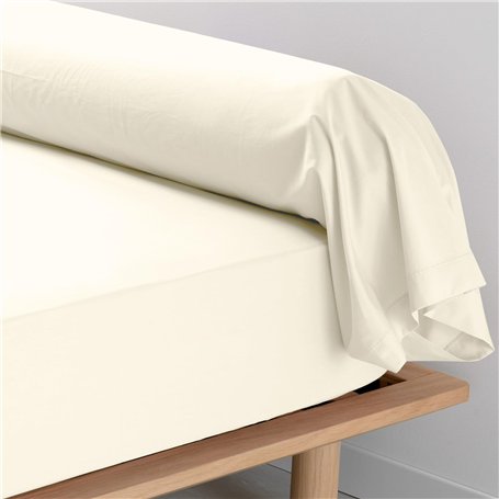 Pizuna Coton Peigné Traversin 45x145 cm 2 Pièces Ivoire Neuf