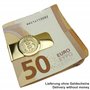 Pince à billets BTC Bitcoin - Porte-cartes plaqué or