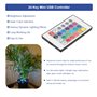 bandes LED avec télécommande Mini 5-24V 24 touches RVB LED Réglage de la lumin
