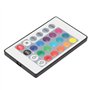 CUTULAMO Télécommande sans fil à bande lumineuse, bandes LED avec télécommande Mini 5-24V 24 touches RVB LED Réglage de la lumin