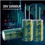 Condensateurs électrolytiques, 5 pièces 35V 10000UF 18 * 35mm Kit de boîte d'assortiment de condensateurs