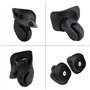 RiToEasysports 2 pièces/Ensemble Roues de Bagage à Une rangée de Rechange Valise muet Roues à Rouleaux Simples pour Accessoire d