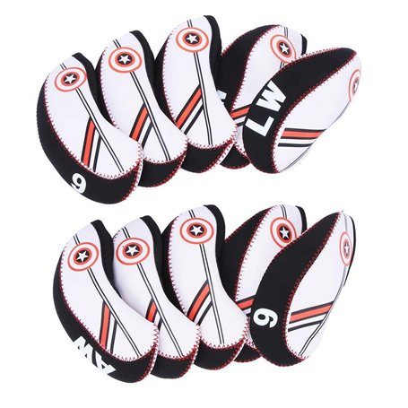SALUTUYA Accessoire de Divertissement Sportif 10 pièces avec Couverture de Club de Golf de Couverture de Putter résistant aux Ri