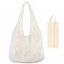 1 pièce sac crochet+1 pièce à cosmétiques， sac plage femme， été femme，beach bag，à main ete，cabas de plage，grand
