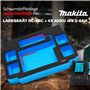 Aptex. Insert en mousse pour chargeur Makita DC18RC + 4 batteries pour MakPac taille 2-3