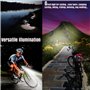 Lumière Lampe Velo LED Puissantes, Eclairage VTT Phare Vélo Rechargeable Etanche Lampe Vélo 9000 LM(7 LED 3 Modes), Kit Eclairag