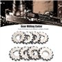 8Pcs Fraises à Tailler Les Engrenages en Acier à Grande Vitesse Involute Engrenages Outils de Coupe 14.5 ° Diamètre Intérieur 22