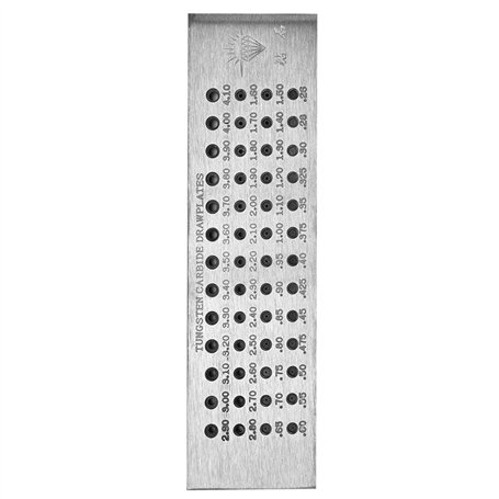 Trous Ronds Planche à Dessin en Métal Plaque de Tirage en Métal Outils de Bijoux Plaque de Traction Ronde Or et Argent Planche à