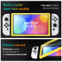 ivoler Pack de 4 Verre Trempé Compatible avec Nintendo Switch OLED Modèle 7 Pouces Modèle 2021, avec Kit Installation Offert, Fi