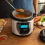 Cecotec Pot Programmable avec Tête Friteuse d'air et Balance GM H Deluxe Fry. Robot de Cuisine multifonction 6 litres, Couvercle