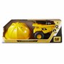 CATERPILLAR 82061 Camion Benne articulé roues libres 25 cm et casque de chantier