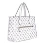 GUESS Silvana Two Compartment Tote White Logo