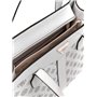 GUESS Silvana Two Compartment Tote White Logo