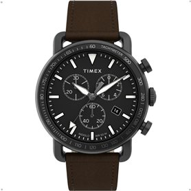 Timex Men's Chronographe Quartz Montre avec Bracelet en Cuir TW2U02100