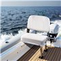 VEVOR Siège de bateau à dossier bas, chaise de bateau de pêche pliable avec coussin en éponge épais et cuir PVC imperméable, cha