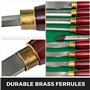 VEVOR Outils Tournage pour Tour à Bois, 8 PCS, Ensemble Ciseaux à Bois Lame en Acier Rapide HSS, avec Étui de Rangement, Prise e