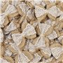 Nœuds décoratifs en toile de jute et dentelle - Blanc - Aspect rustique - Pour fête de mariage