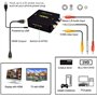 Musou Mini Convertisseur 3RCA Composite CVBS AV vers HDMI Adaptateur pour ps3 Xbox Xbox360 Blu Ray Sky HD VHS VCR DVD DVR HDTV 7