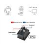 Switian 6 Pcs Lumière On/Off DPST bateau Interrupteur à bascule 16A/250 V/20A 125 V AC 4 Broches Rouge