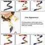 TKKUCE 10PCS Foulard Femmes en Satin de Soie Bandanas Cheveux Echarpe Carré Multi-motifs, Accessoires de Coiffure avec Poignée P