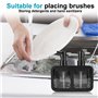 SPORWAY Distributeur de savon liquide vaisselle : 350 ml Distributeur de savon de cuisine avec porte-éponge et porte-brosse, org