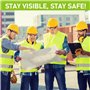 PORFOYO Gilet Jaune Adulte: 5 Pièces Gilet Jaune Voiture, Gilet Réfléchissant, Gilet Fluorescent De Sécurité, Gilet de Sécurité