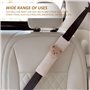 Lot de 2 housses de ceinture de sécurité de voiture - En peluche - Protection de ceinture de sécurité pour voitures, poussettes,