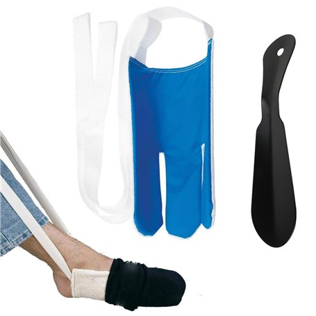 VireEyU Aide à enfiler les chaussettes avec mini chausse-pied