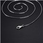 12 Mètres Chaîne Collier en Acier Inoxydable Chaîne de Câbles pour Bijoux Accessoires Bricolage, Couleur Argent