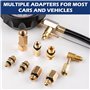 Testeur de pression d'injecteur de carburant avec adaptateur et manomètre 0-140PSI Testeur de pression de pompe à carburant, voi