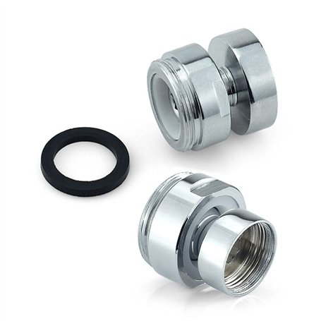 HATOOLHA® Lot de 2 adaptateurs de robinet pivotants