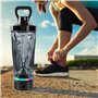 Shaker électrique - 600 ml - Mixeur automatique de protéines - Shaker électrique - Avec lumière LED - Shaker à protéines - Recha