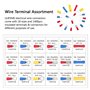 ULIFEME 1400 Pièces Électrique Assortiment Connecteurs Isolées Sertissage