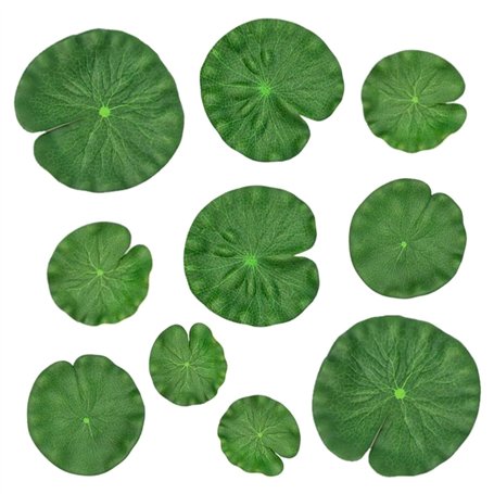 SYEYCW 10 Pièces Feuilles de Lotus Artificielles