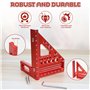 Rapporteur Carré pour le Travail du Bois, Équerre 3D D'onglet 22,5 °-90 °, Règle de Mesure 3D, Règle Carrée Multi-Angles de Dess