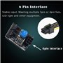 MEIRIYFA Adaptateur de ventilateur PWM 3 broches 4 broches pour châssis PC - Répartiteur 8 voies - Contrôleur de vitesse 12 V av