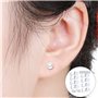 Lot de 8 pistolets de perçage d'oreille jetables avec clous d'oreilles asepsis sans douleur pour filles, femmes et hommes